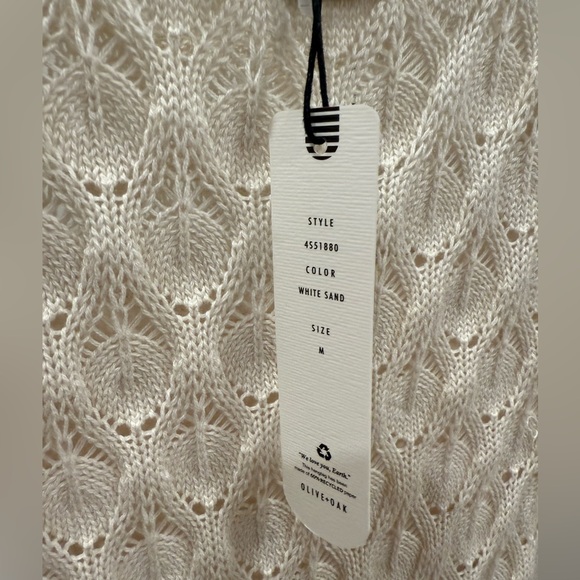 Olive + Oak Elegant Cream Sleeveless Dress NEW - Picture 4 of 5